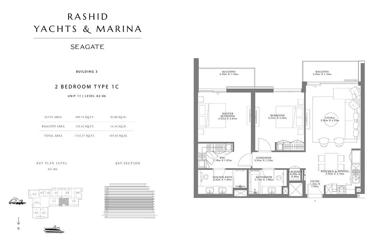 Type 1C, Unit 11, Level 02-06 Building 3